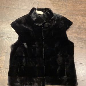 Black Mink vest
